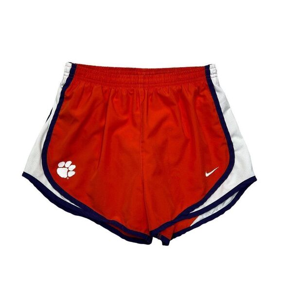 Nike Dri-Fit Shorts Womens Size Small Orange Clemson Tigers Tempo Running Shorts - Picture 1 of 10